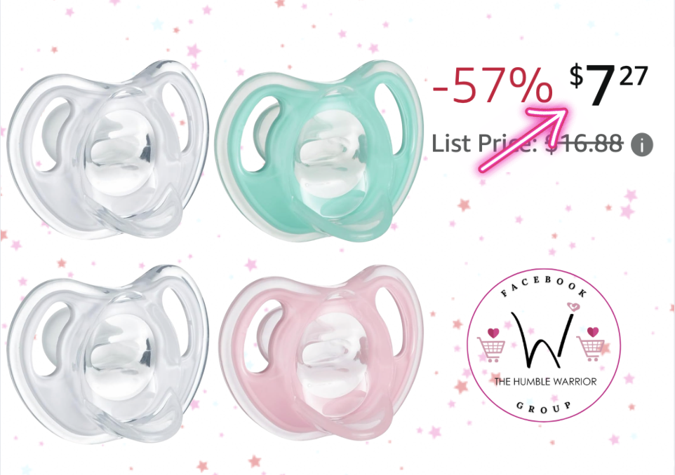 Tommee Tippee 4 Pack of Ultra Light Pacifiers!